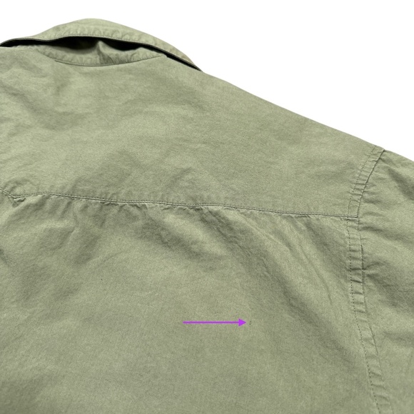 Officine Generale Eren Green Cotton Oversized S/S Button Shirt Mens 2XL - Picture 4 of 8